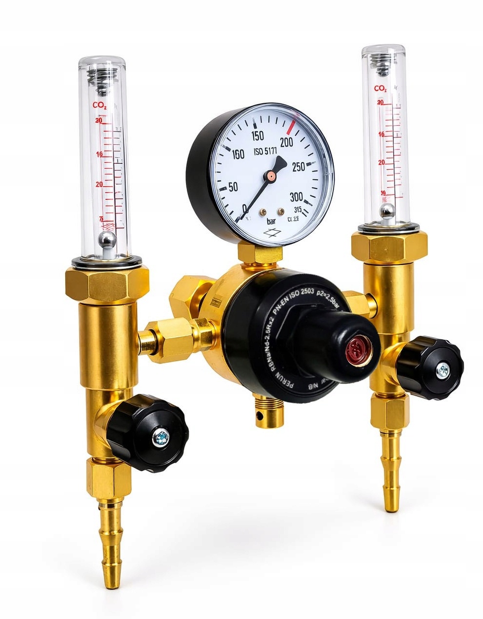 Redukce lahví pro Ar/CO2 200bar W212-6860 S 2 Rotametry Argon CO2