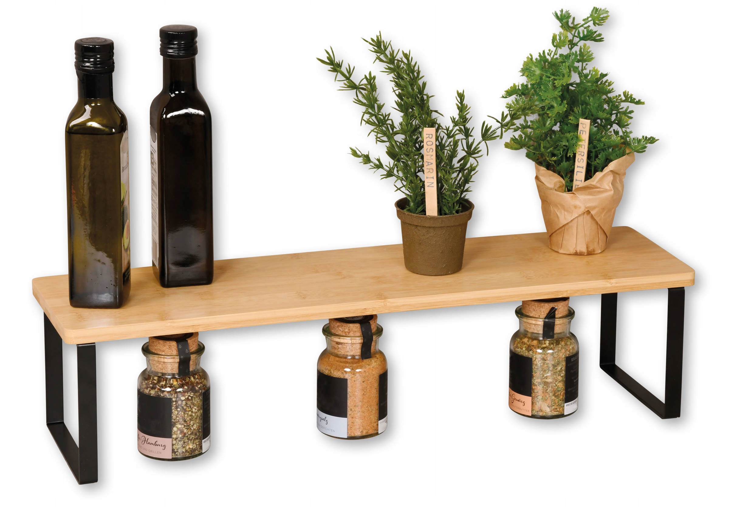 PÓŁKA KUCHENNA NA BLAT do szafki drewniana 55x15 Marka Kesper