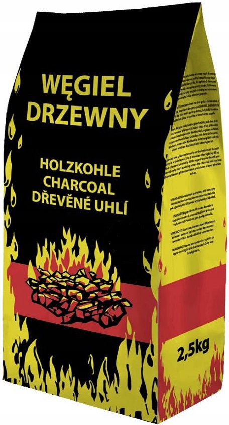 Węgiel drzewny na grilla grillowanie 2,5kg