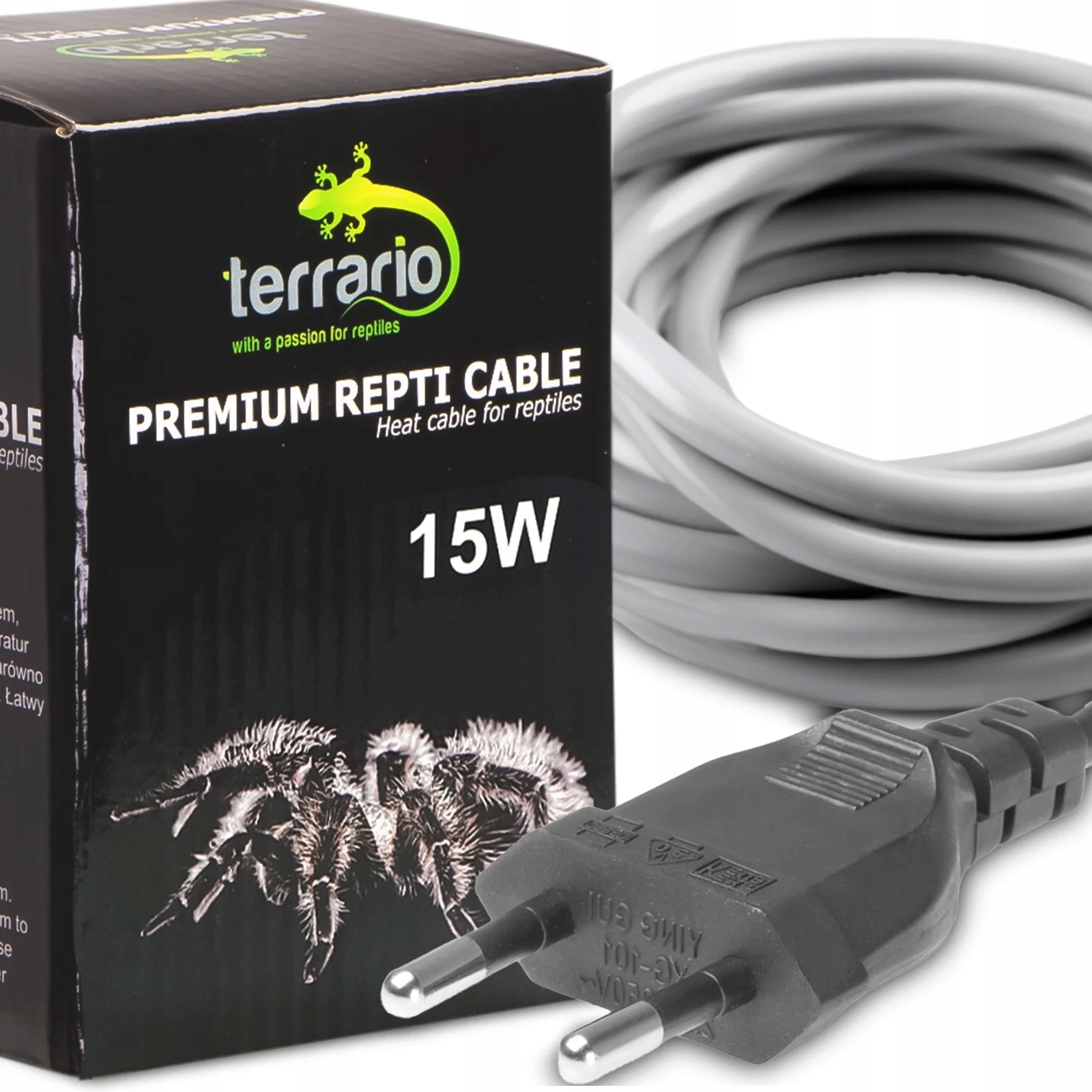 Vodotěsný Topný Kabel Do Terária Pro Plazy, Obojživelníky, Délka 15 W, 5,5 M