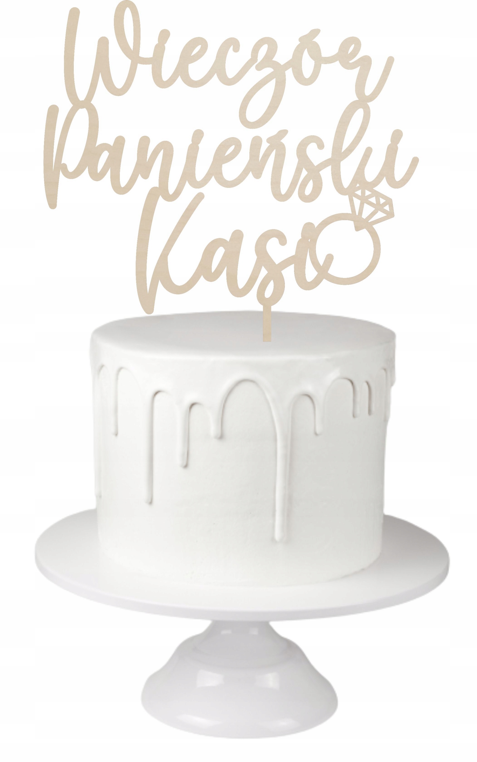 

Topper Na Tort Wieczór Panieński Bride To Be Imię