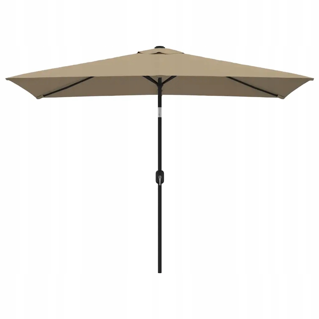 Zahradní slunečník s klikovým mechanismem, taupe, 300x200x252 cm