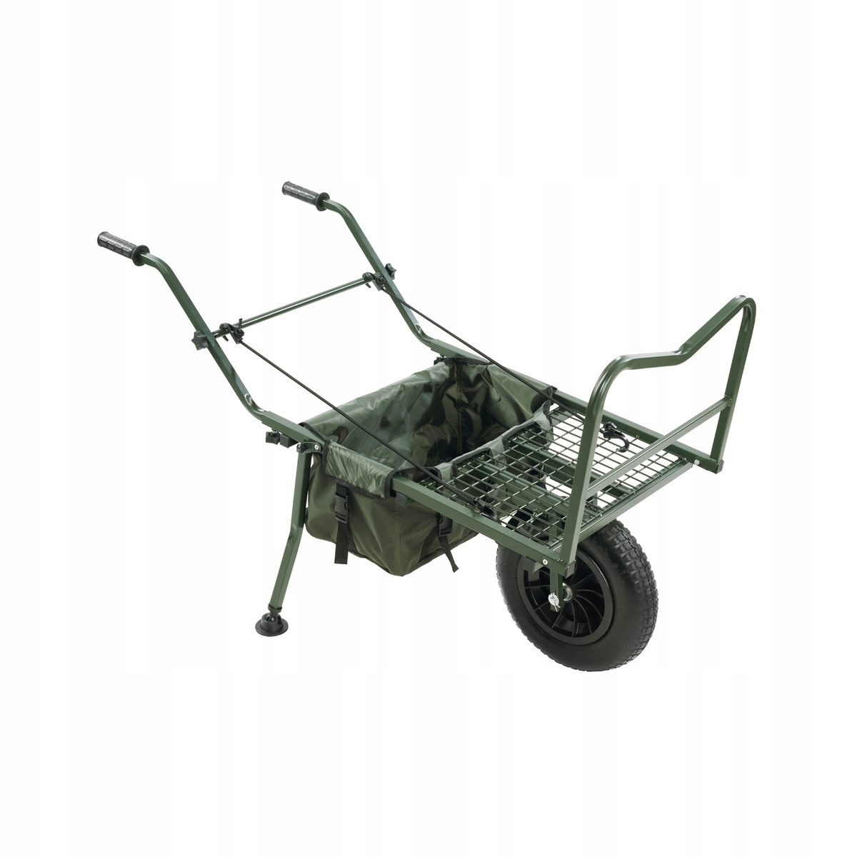 Wózek transportowy wędkarski taczka Jaxon Dromader pompowane koła solidny