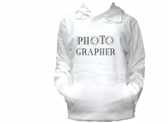 

Bluza Kaptur Fotograf Aparat Obiektyw Wzory