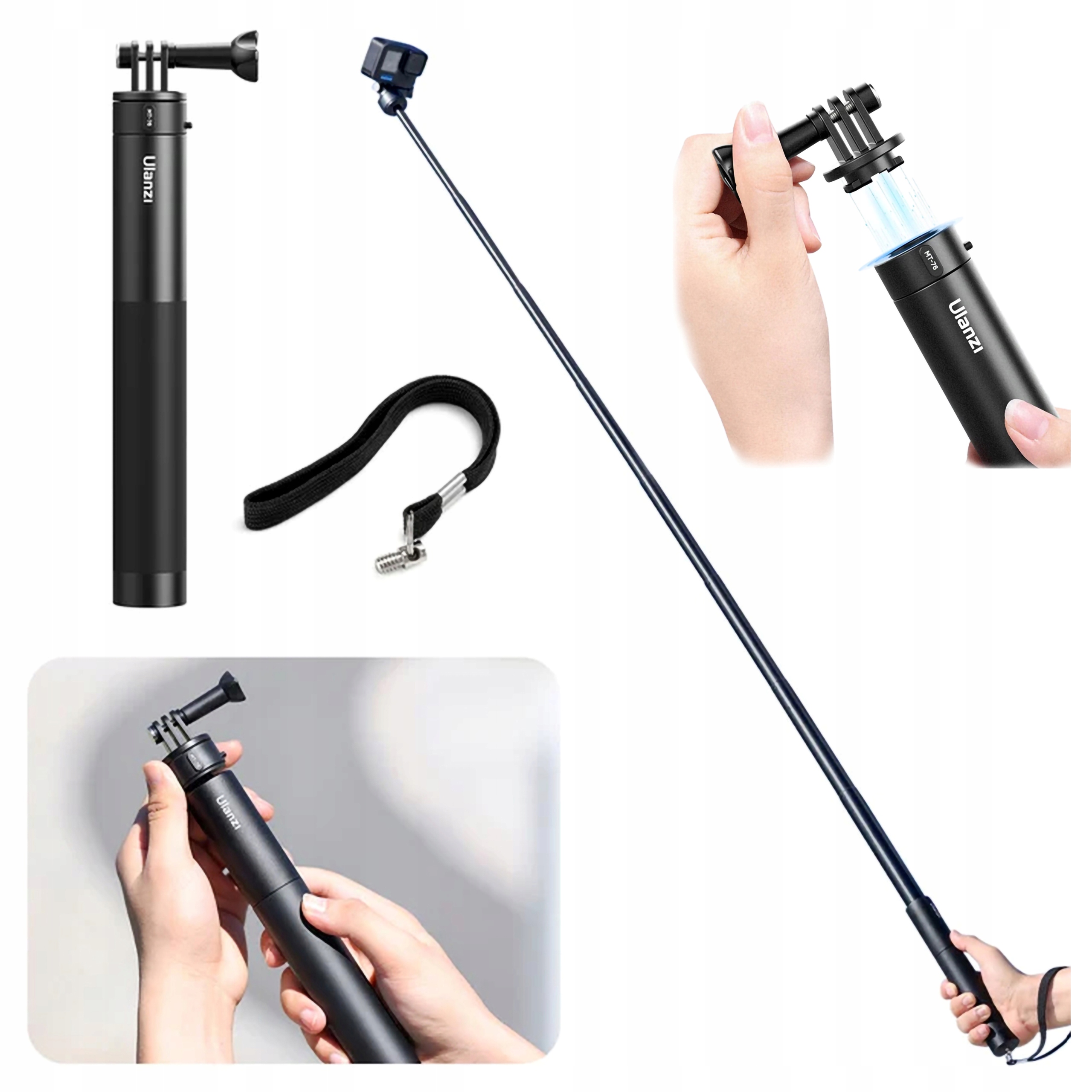 Výložník 155 cm Ulanzi MT-76 Go-Quick II pro Insta360 X3 GoPro Max Xiaomi