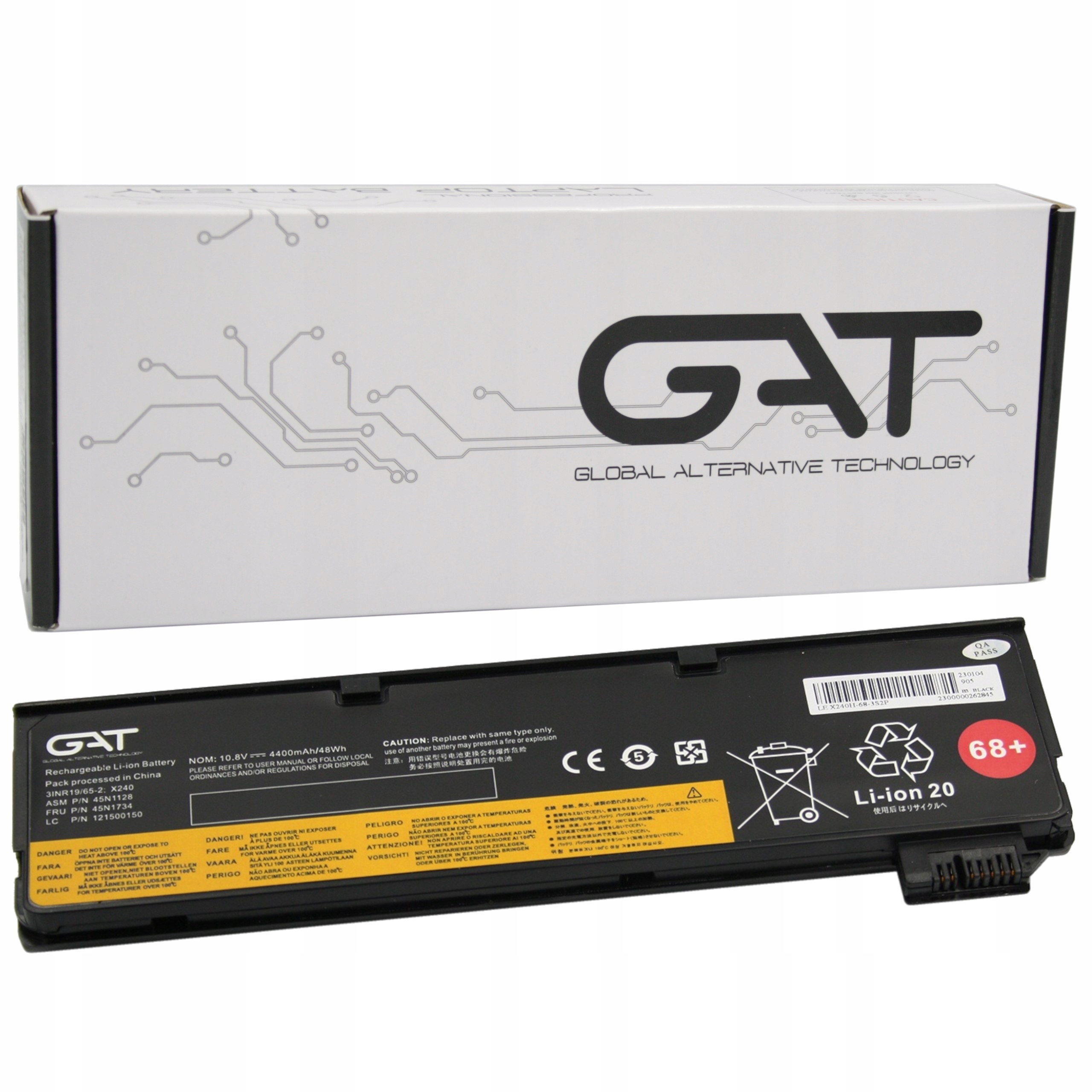 Baterie pro Lenovo ThinkPad L450 L470 T440 T440s T450 T450s T550 W550s X240