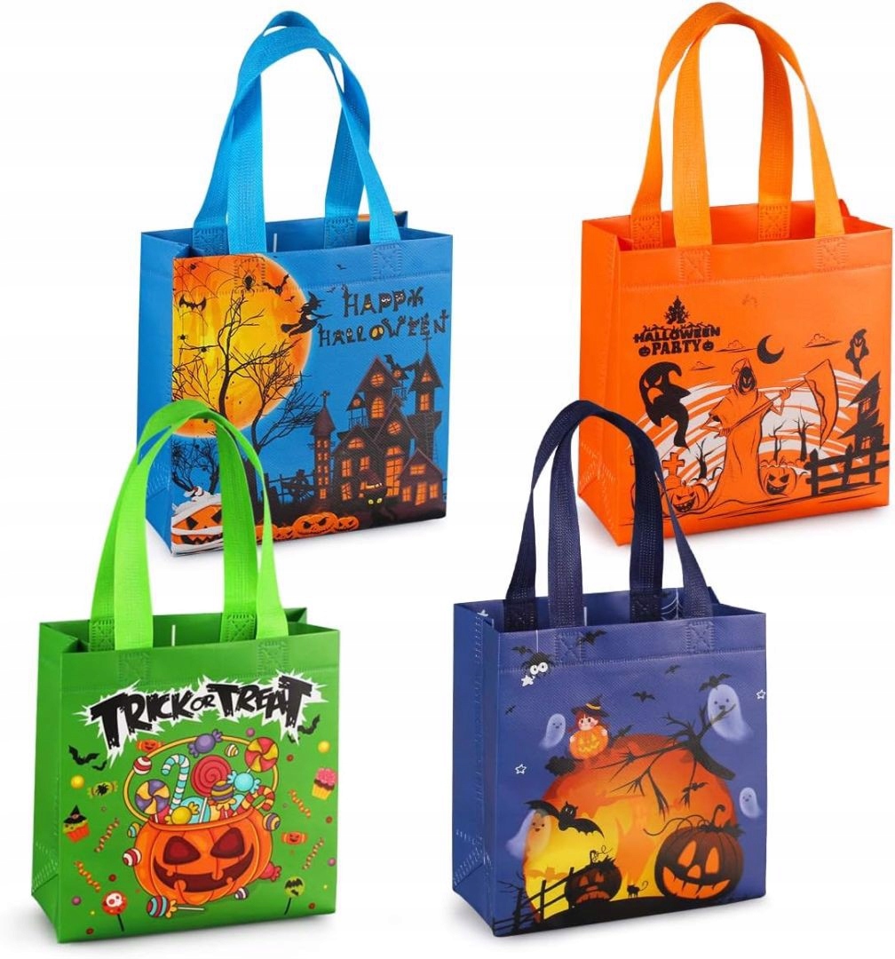 Torby na Prezenty Torba na Cukierki Halloween 4szt