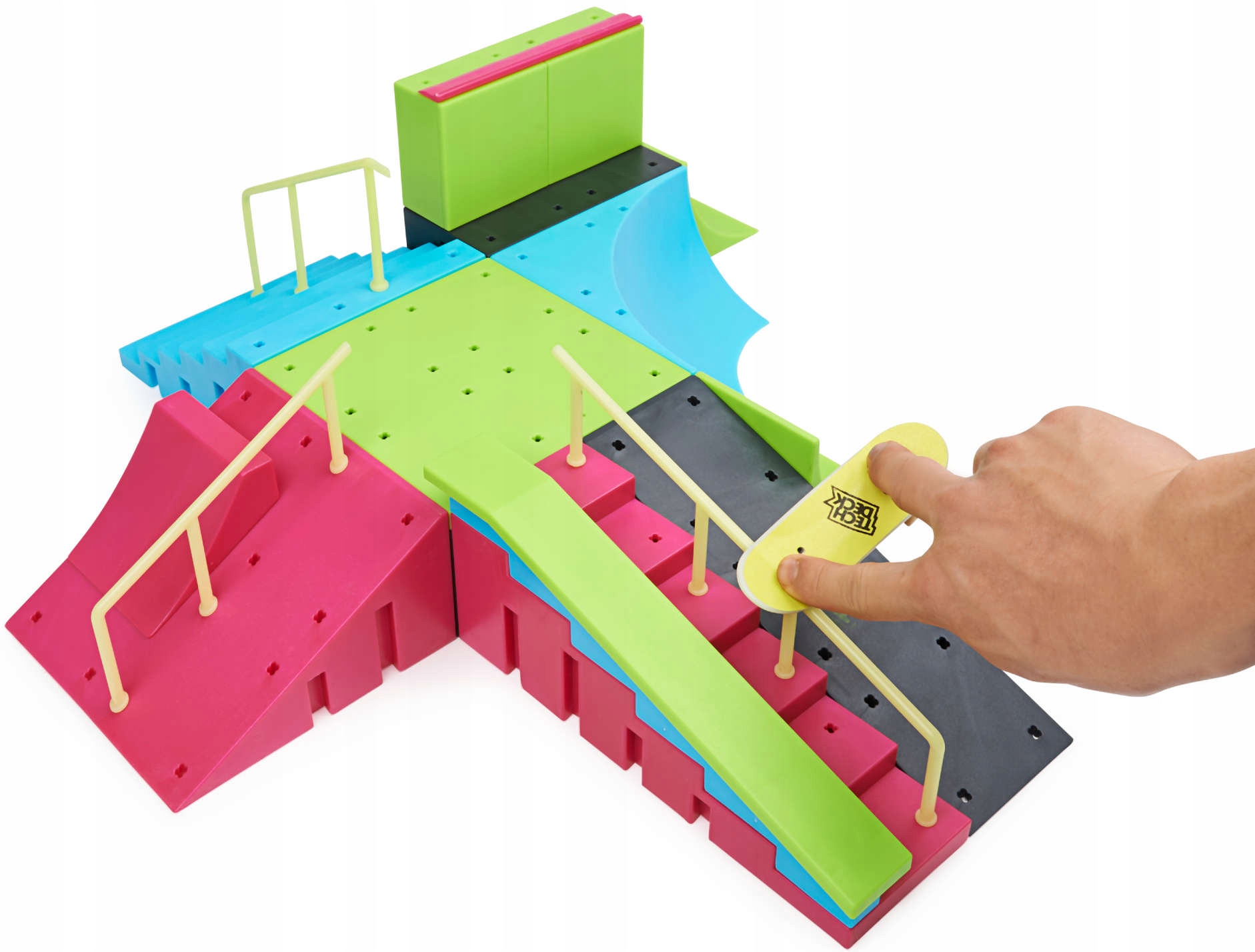 FINGERBOARD RAMPA NEON MEGA PARK INVASION SKATEPARK + 4 KARTY TRICKÓW Model Neon Mega Park