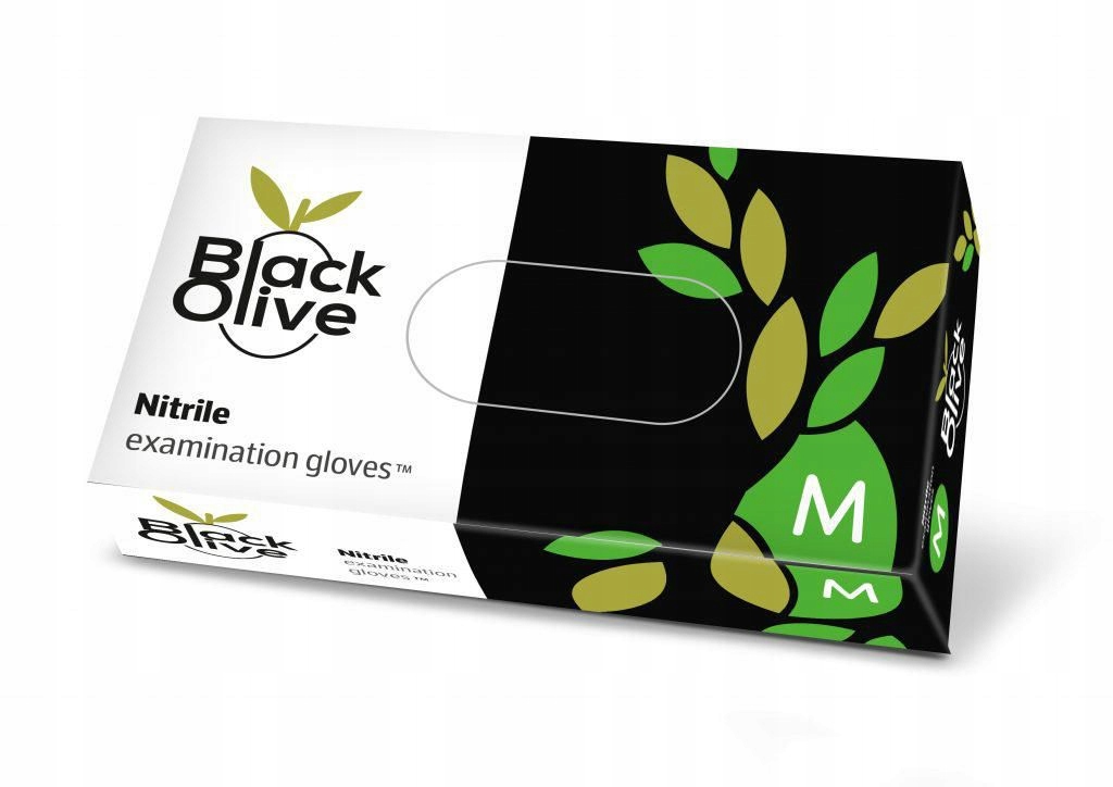 

Doman Black Olive Czarne Rękawice Nitrylowe M 100
