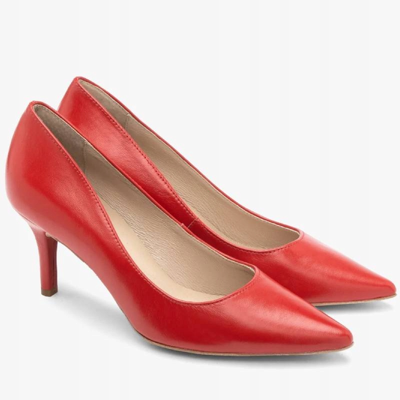 Ryłko 7Y203 T8 Iw červené lodičky vel. 36 špendlík Estima Kochland