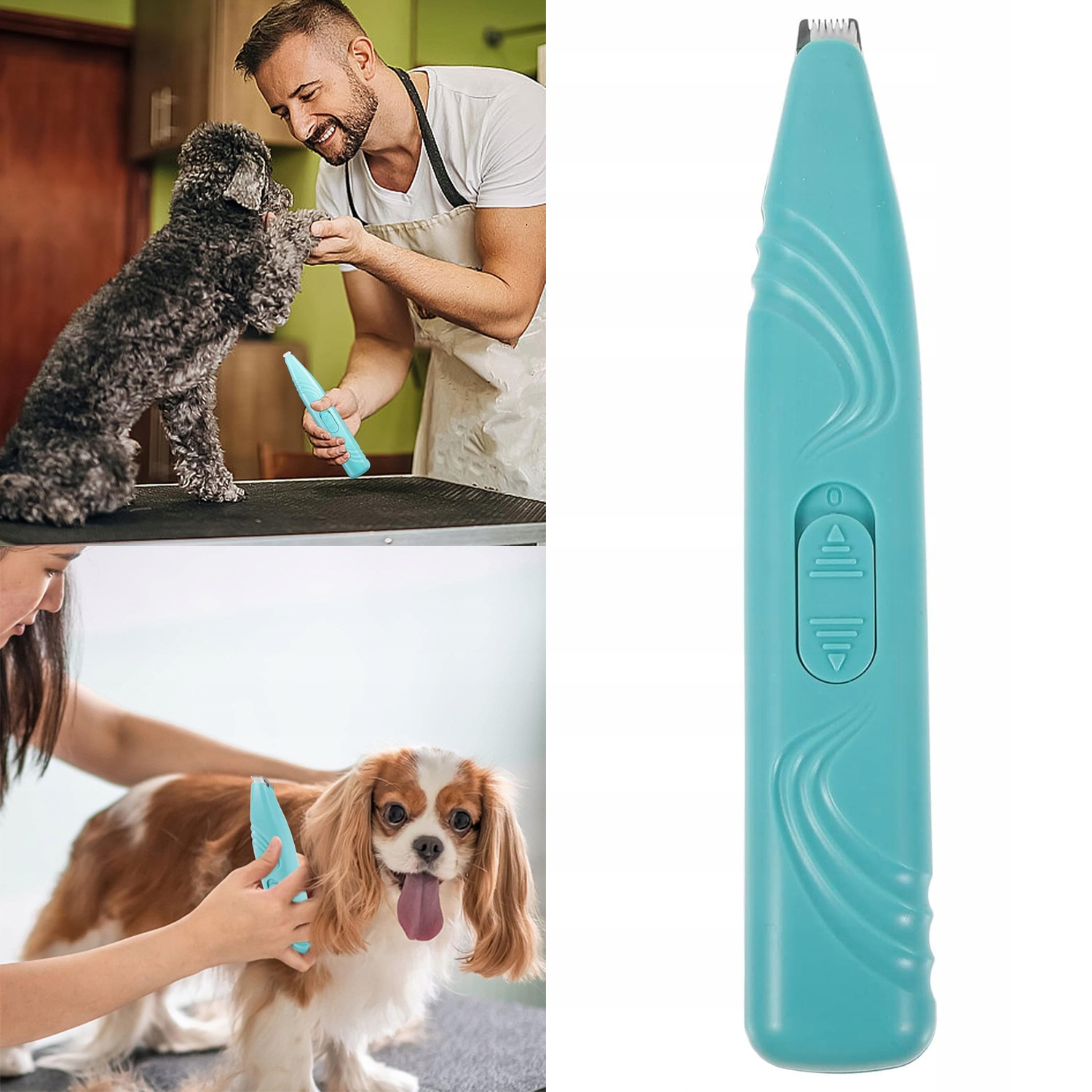 Levně Profesionální tichý zastřihovač chlupů pro zvířata Praktický strojek na stříhání psů a koček