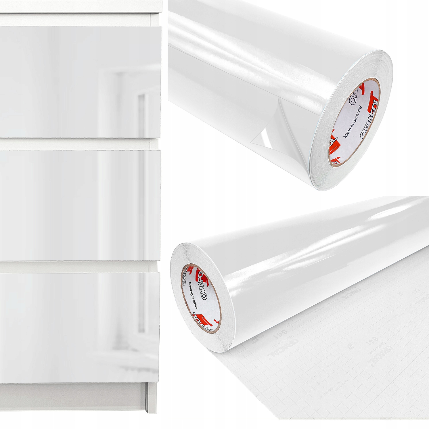 

Przezroczysta Połyskowa Okleina Meblowa Rolka 3m