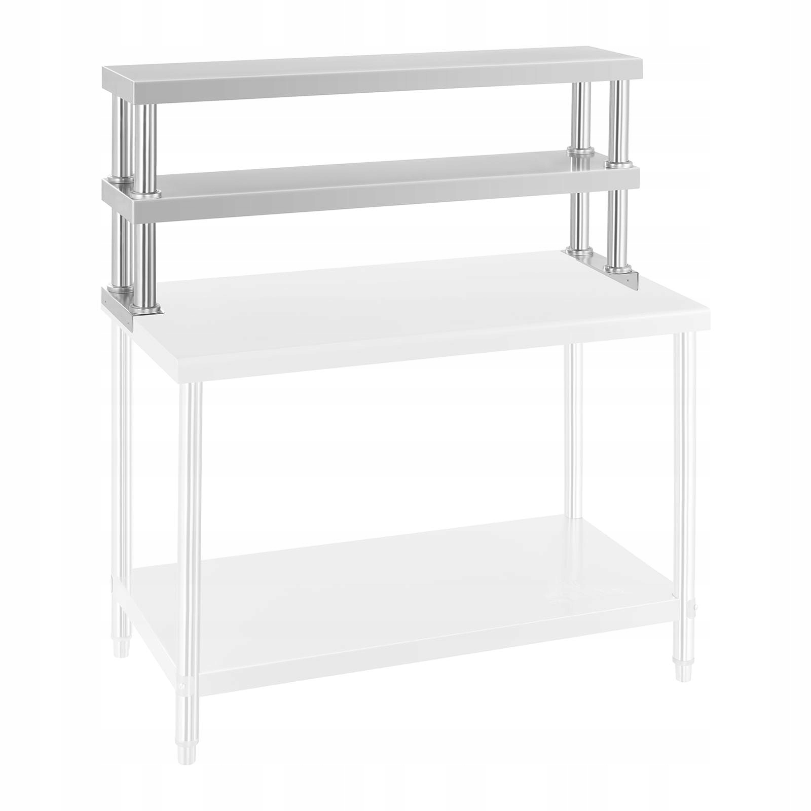 Nadstawka na stół roboczy 2 półki 120x26 cm Royal Catering RCER120 10010298