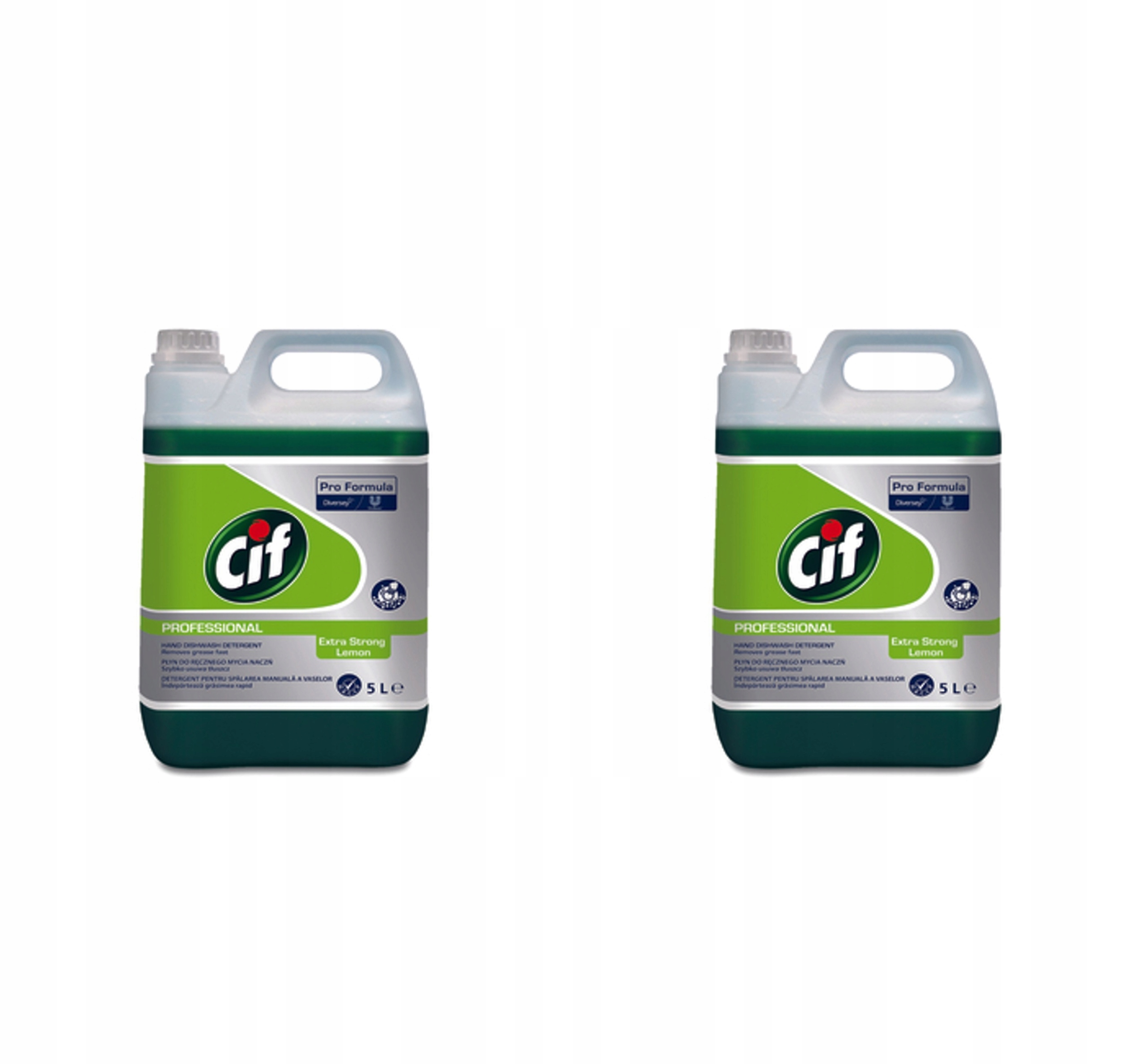 Cif Dishwash Extra Strong Lemon 5L X2