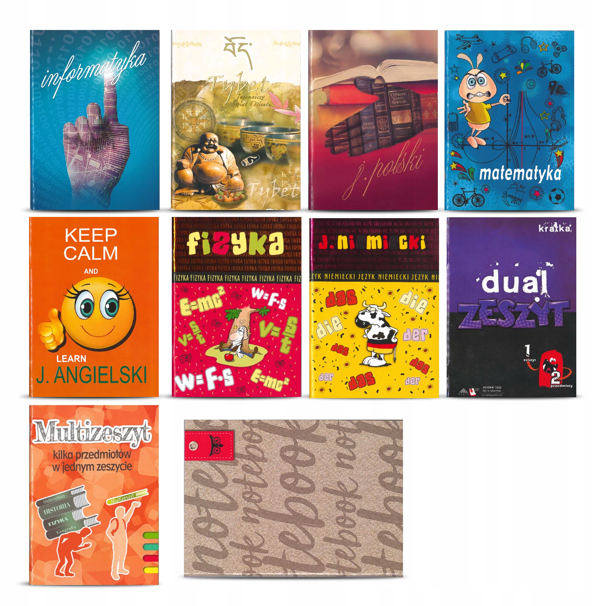 Delta Graphix Zestaw 10 zeszytów 60 kartkowych