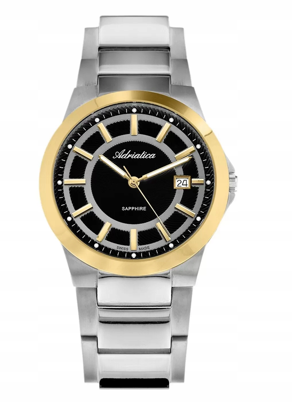 Pánské Hodinky Adriatica na ocelovém náramku A1175.6114Q Quartzové hodinky Swiss Made