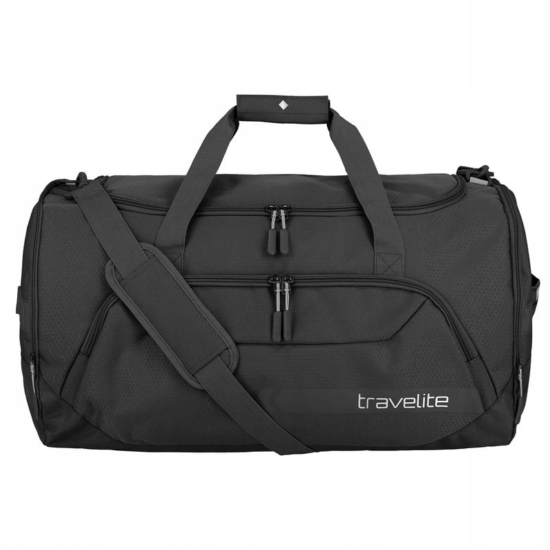 Duża Torba Podróżna Sportowa Travelite Kick Off 6915-01 73L Czarna