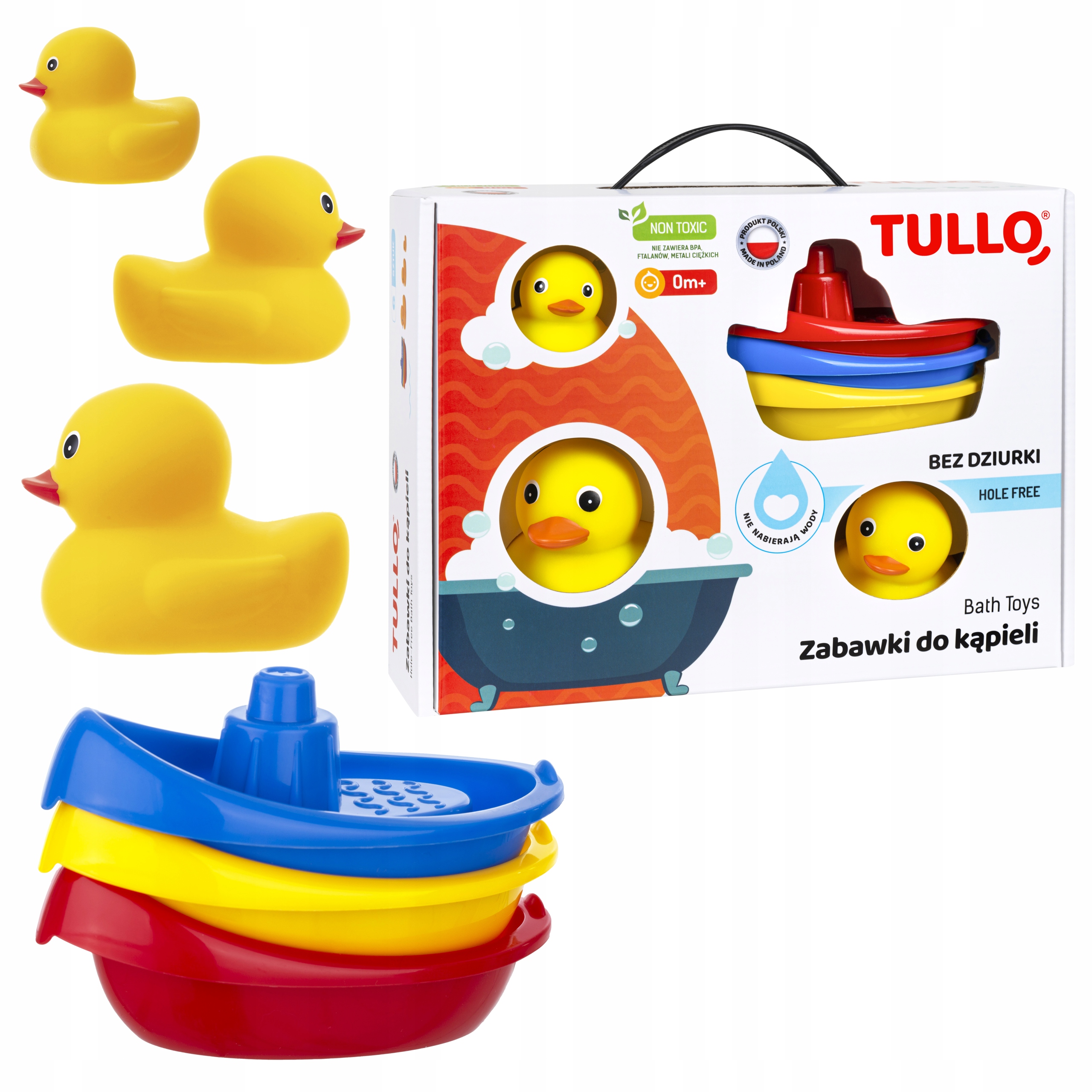 

Tullo Zabawki Do Kąpieli Zestaw 6szt Bez Dziurek