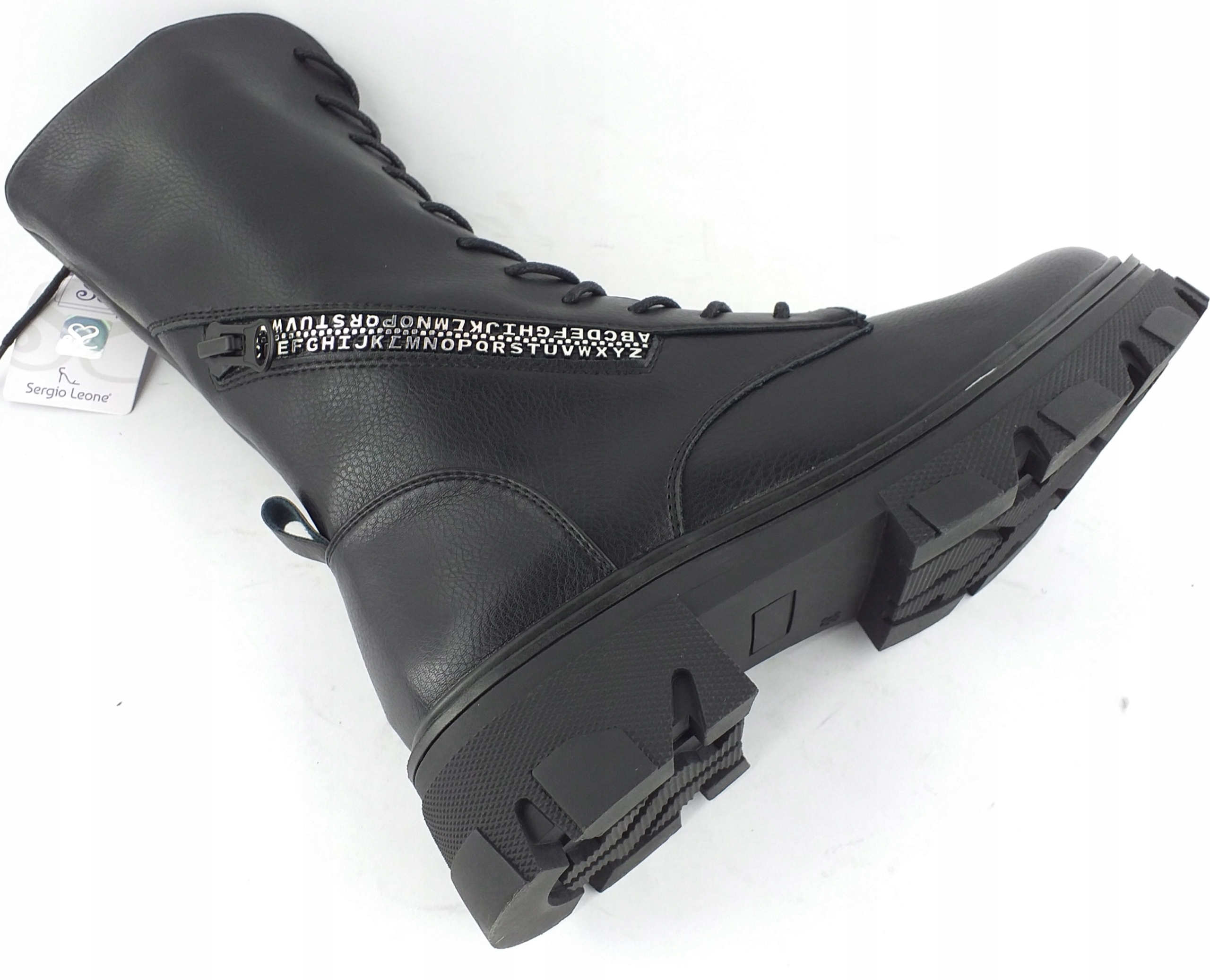 TRAPERY damskie WYSOKIE ocieplane SERGIO LEONE Buty zimowe EKO SKÓRA 38 Bohater / Bajka brak