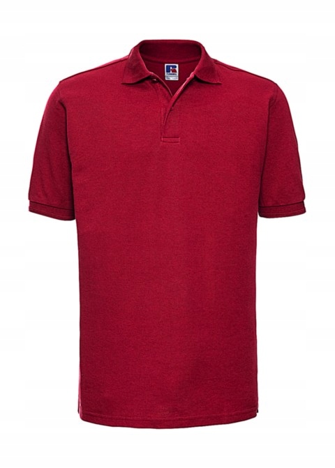 Tričko pánské polo z polybavlny Russell Bright Red L