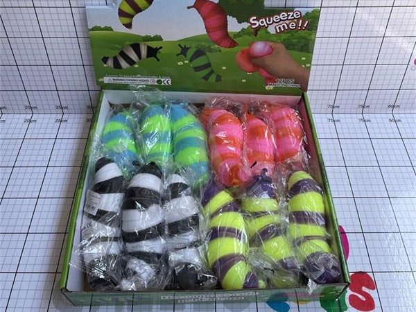 

Gniotek żelowy piankowy finger slug kolorowy