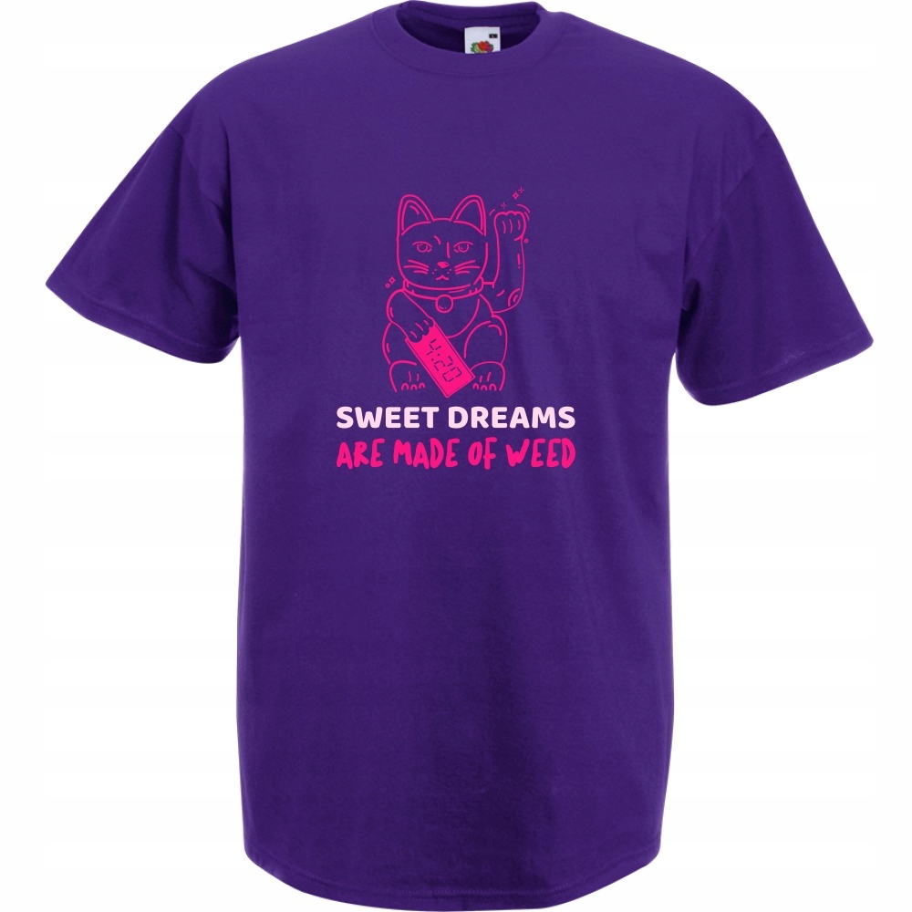

Koszulka sweet dreams made of weed 420 XXL fioleto