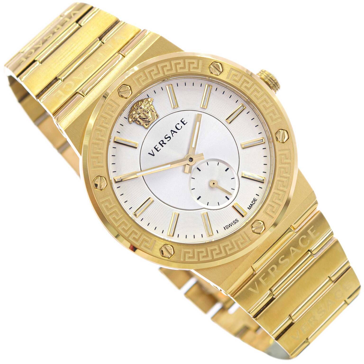 Pánské Hodinky Versace VEVI00520 Greca S Logem Zlaté Na Náramku, Originální