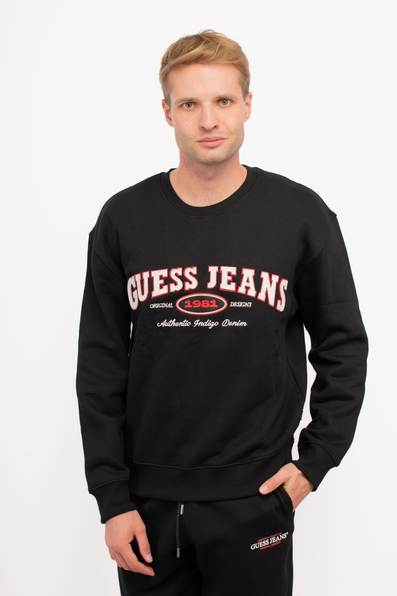 Pánská mikina Guess M4YQ20 K9V31 černá XXL