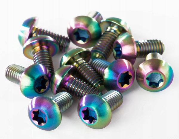 TYTANOWE ŚRUBY DO TARCZY HAMULCOWEJ TORX M5x10mm LEKKIE DO TARCZ