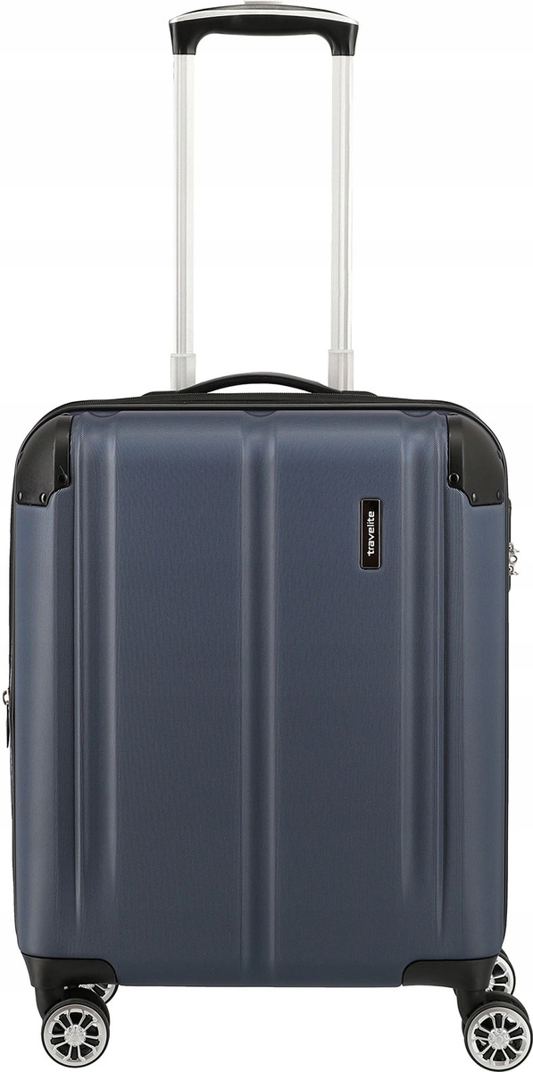 Walizka kabinowa Travelite City 4K 55 cm Granatowa