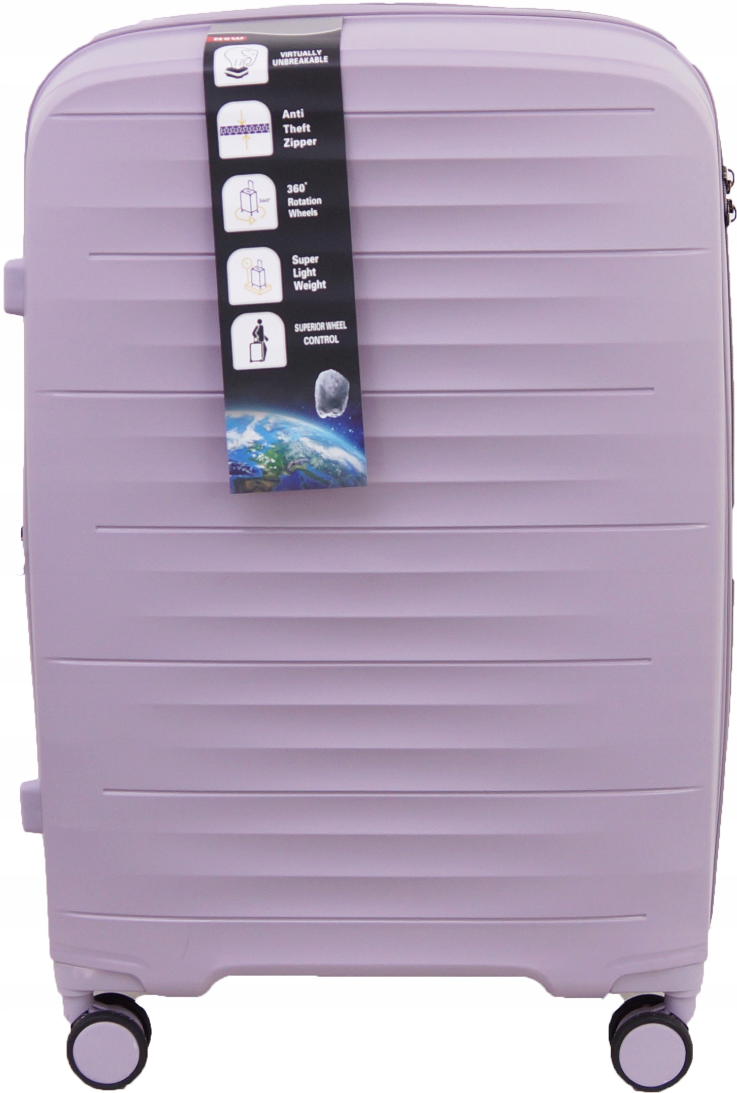 Walizka Duża Na Kółkach Podróżna XXL Gravitt Polipropylen 251 Twarda Exp