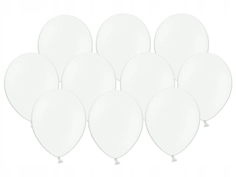 

Balony Białe Pastel 12cm 10szt