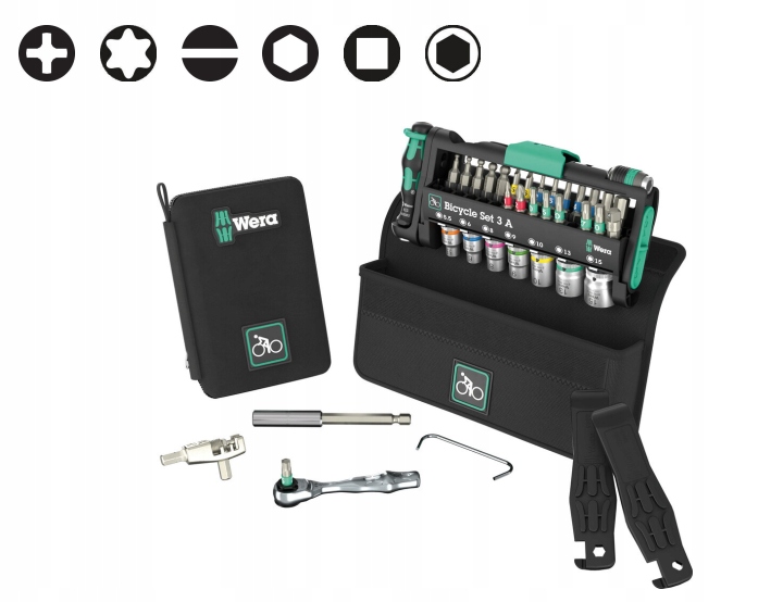 Zestaw Rowerowy Akcesoria Bicycle Set 3 A, 40 Części 05004188001 Wera