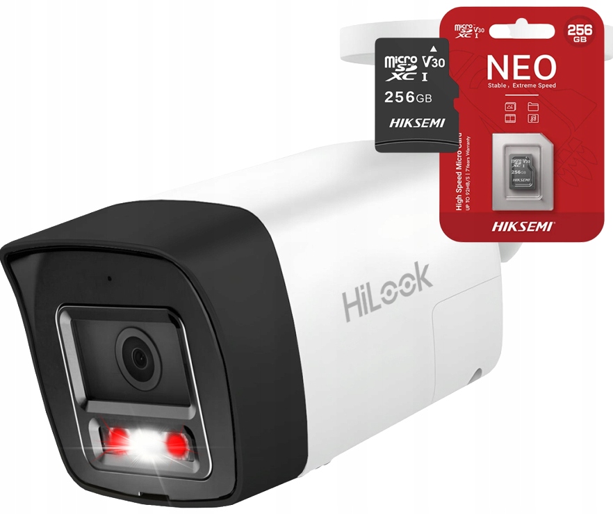 Ip kamera 8MPx 4K IPCAM-B8-30DL/A HiLook od Hikvision 4K PoE 256GB karta