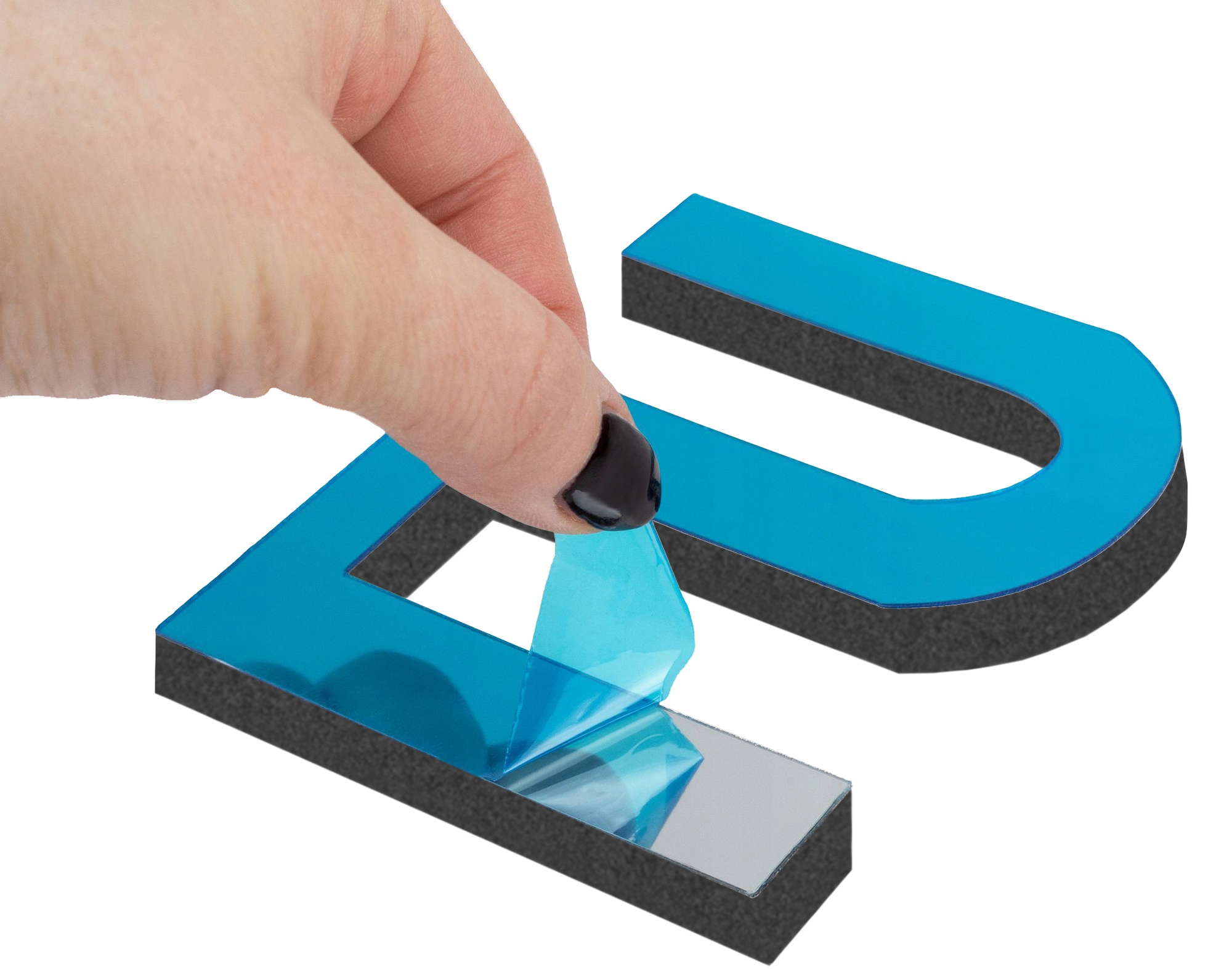 NOWOCZESNY ZEGAR ŚCIENNY 3D NAKLEJANY DIY 70-130CM Typ ścienny