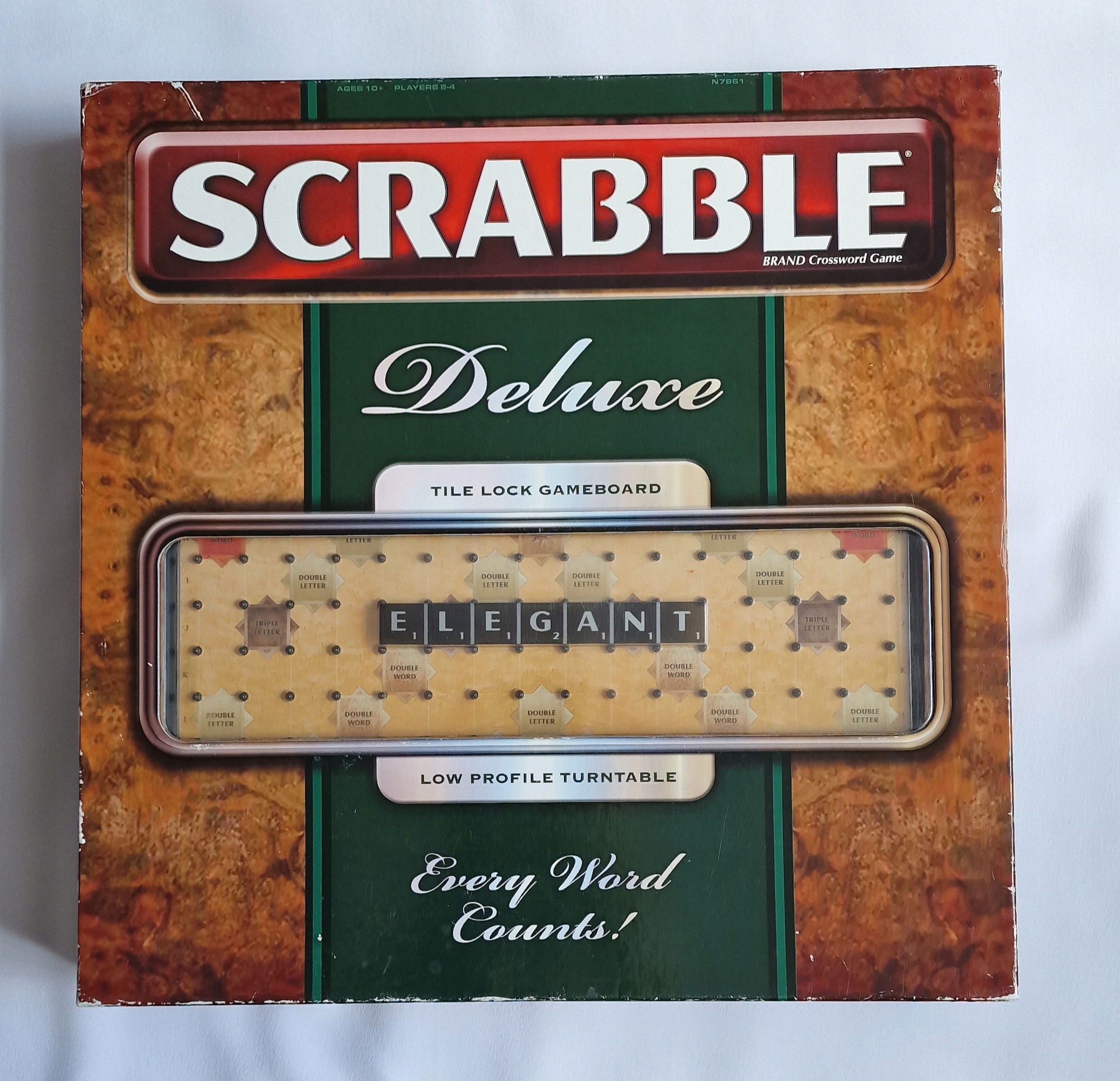 SCRABBLE DELUXE, ELEGANT (PRESTIGE, PRESTIŻ), ANGIELSKA WERSJA - UNIKAT
