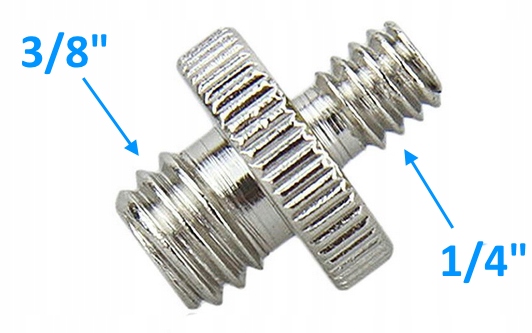 

Adapter Statywowy Śruba Gwint 1/4 " 3/8"