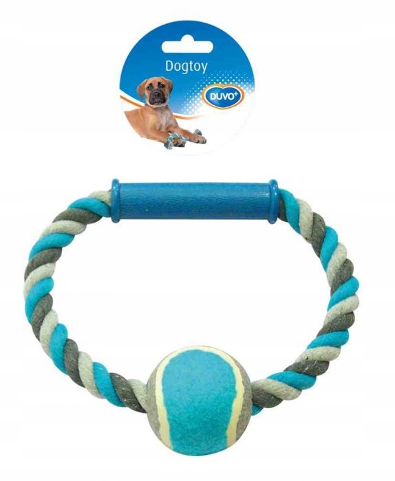 

Sznur z uchwytem i piłką tenisową dla psa 18 cm