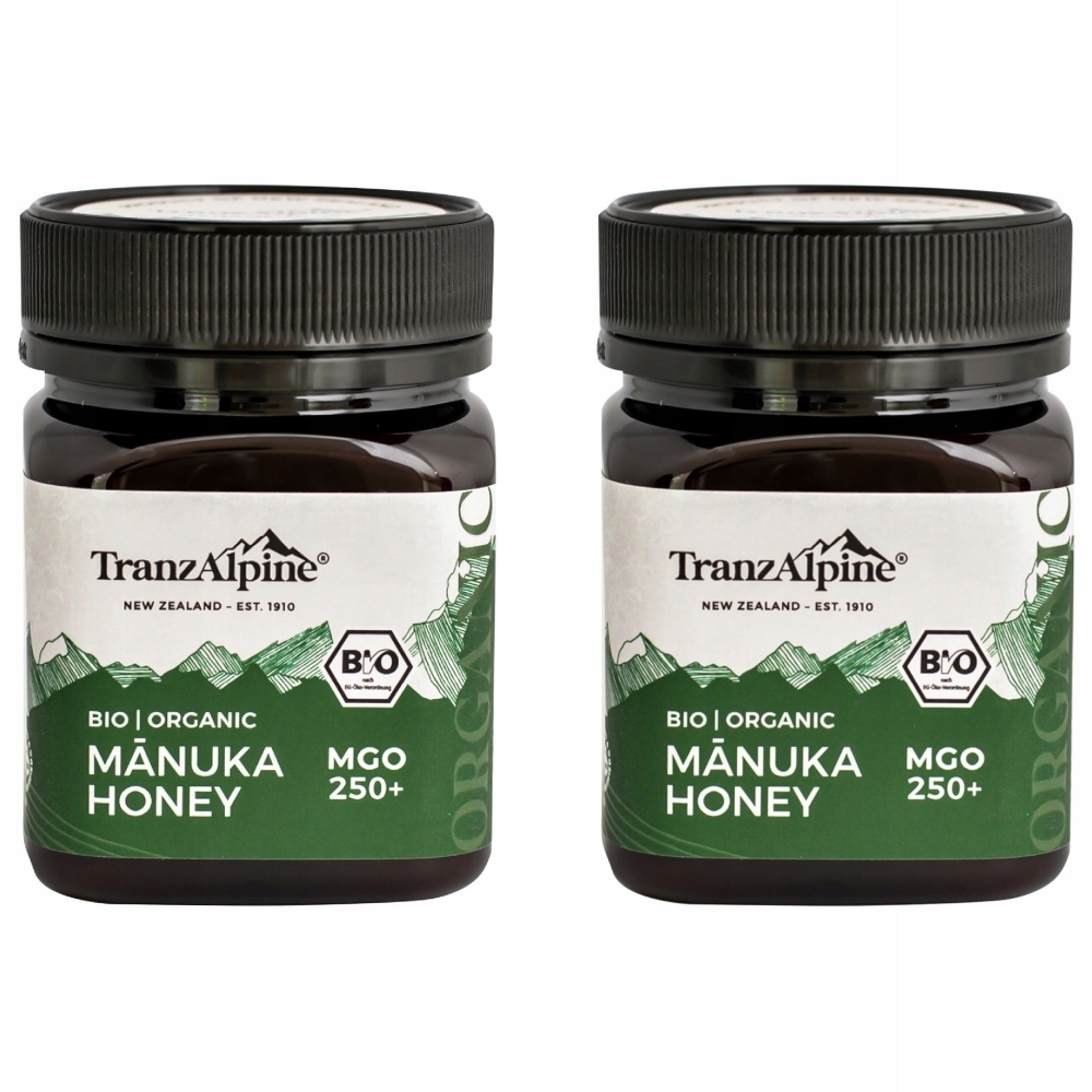 2x Miód Manuka Mgo 250+ Bio 250 g Tranzalpine