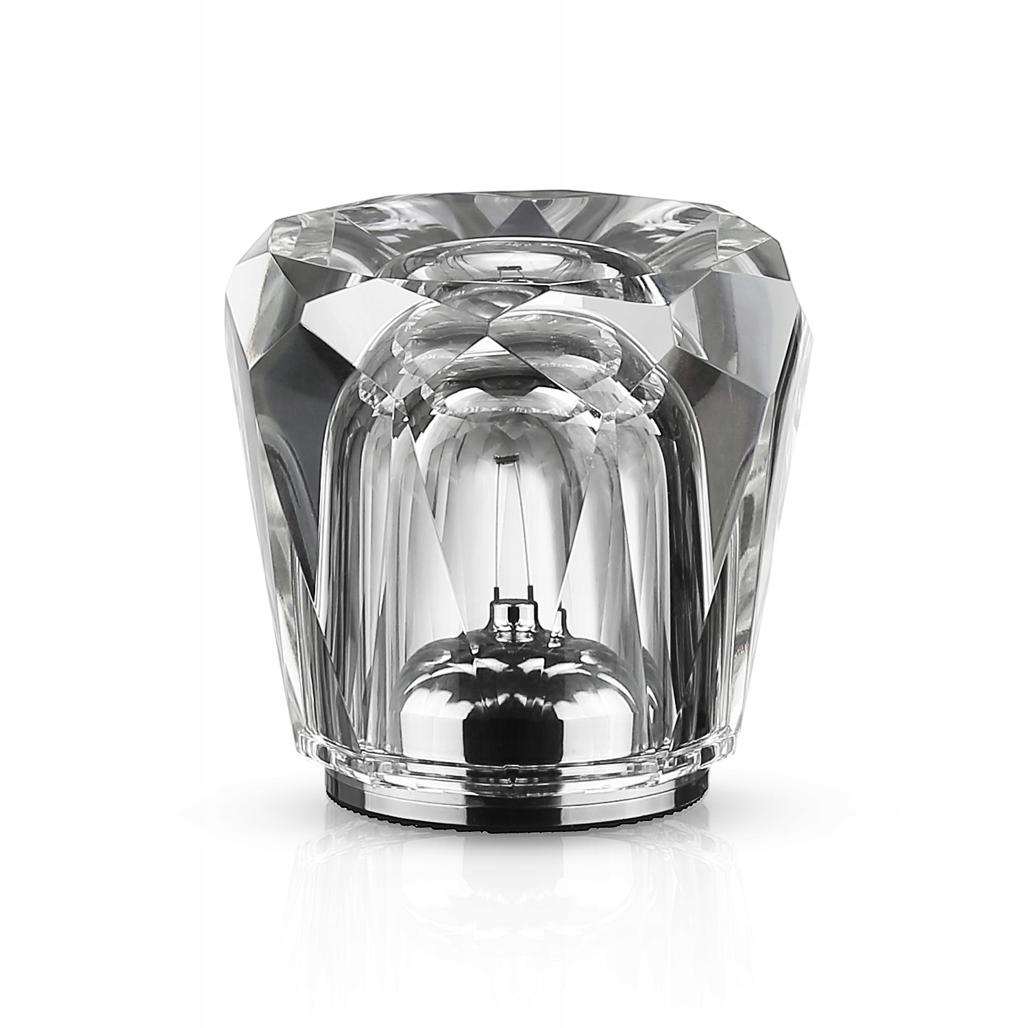 Bezdrátová Designová Noční Lampa Led Křišťálová Skleněná Ambient