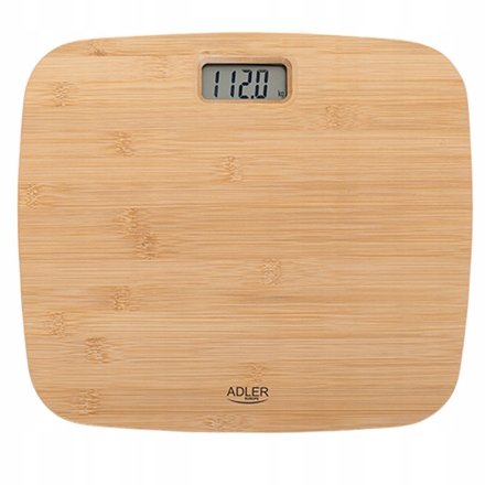 Adler Waga łazienkowa bambusowa Ad 8173 Maksymalna waga (udźwig) 150