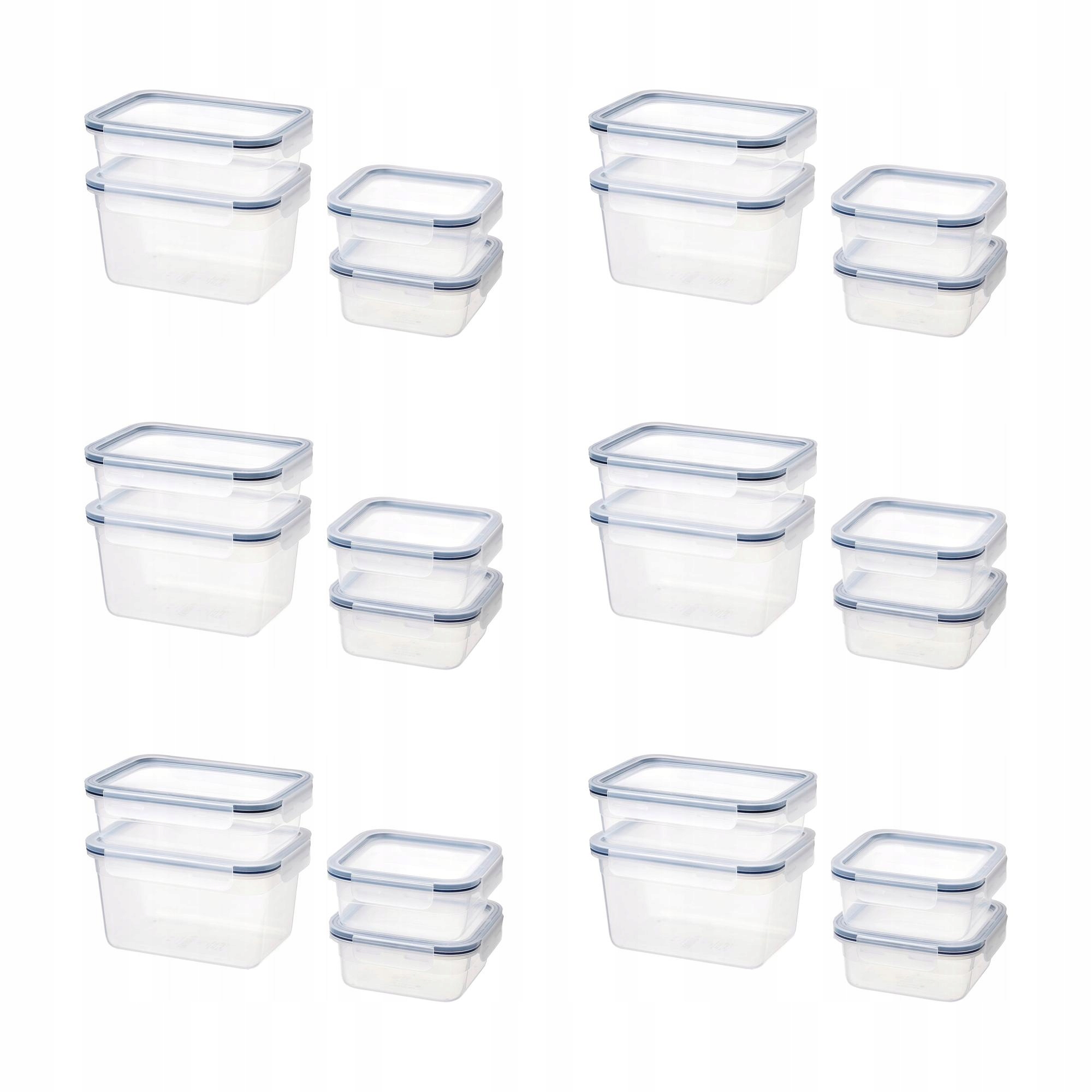 6 ks Dózy s víčky Ikea 365+ 4 ks plastových nádob na potraviny
