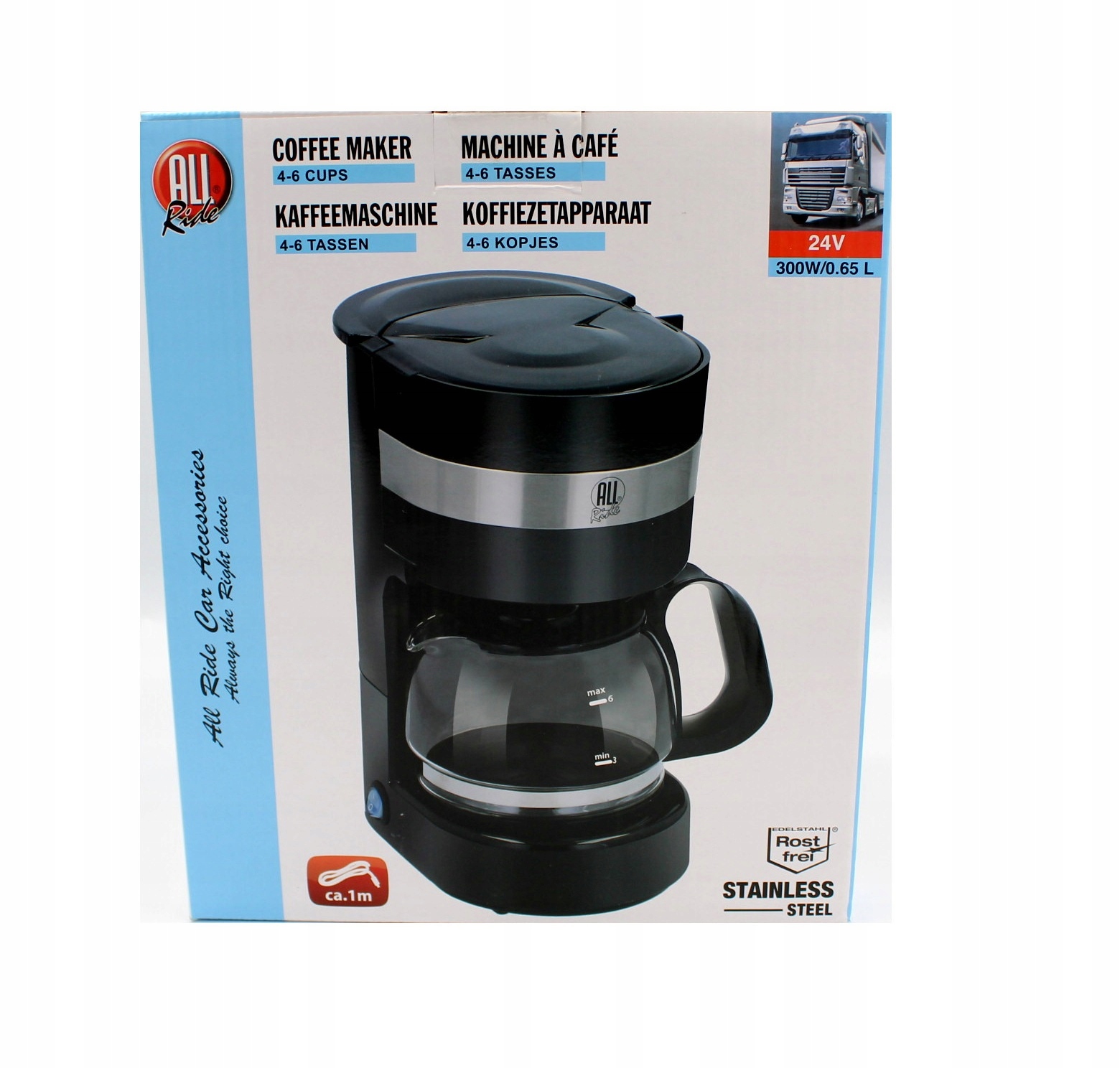 Ekspres samochodowy do kawy TIR BUS 24V 300W Producent code 17697