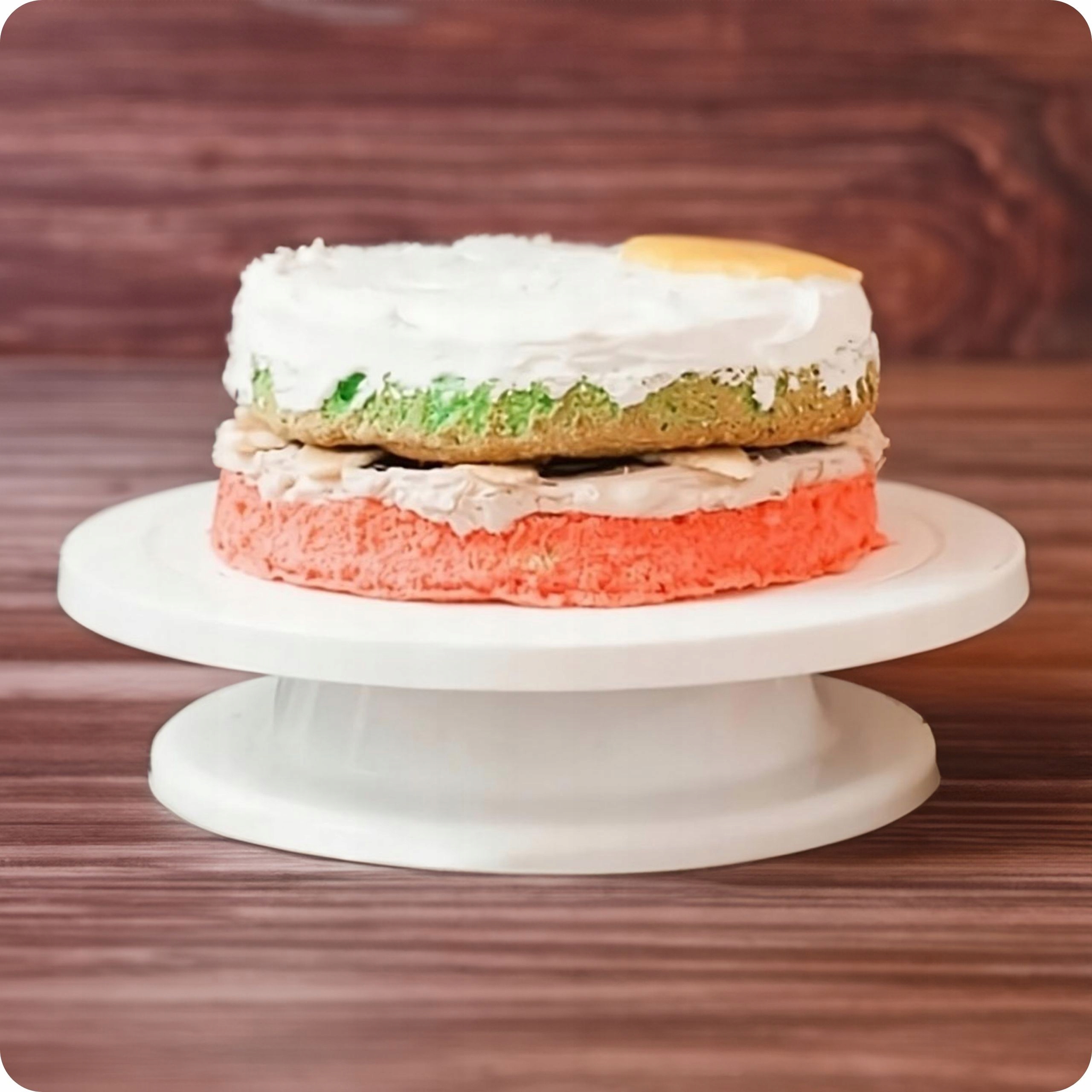 PATERA OBROTOWA NA CIASTO TALERZ OBROTOWY PATERA DO TORTU 28cm STABILNA Kolor biały