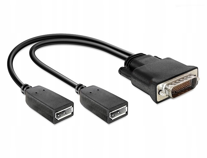 Adapter DMS59 kabel DMS 59 do 2x DP displayport