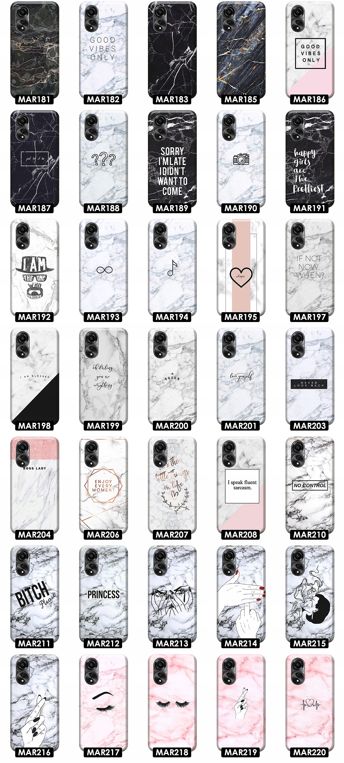 ETUI CASE SILIKONOWE OBUDOWA PLECKI NA TELEFON DO OPPO A58 A78 5G WZORY Typ plecki