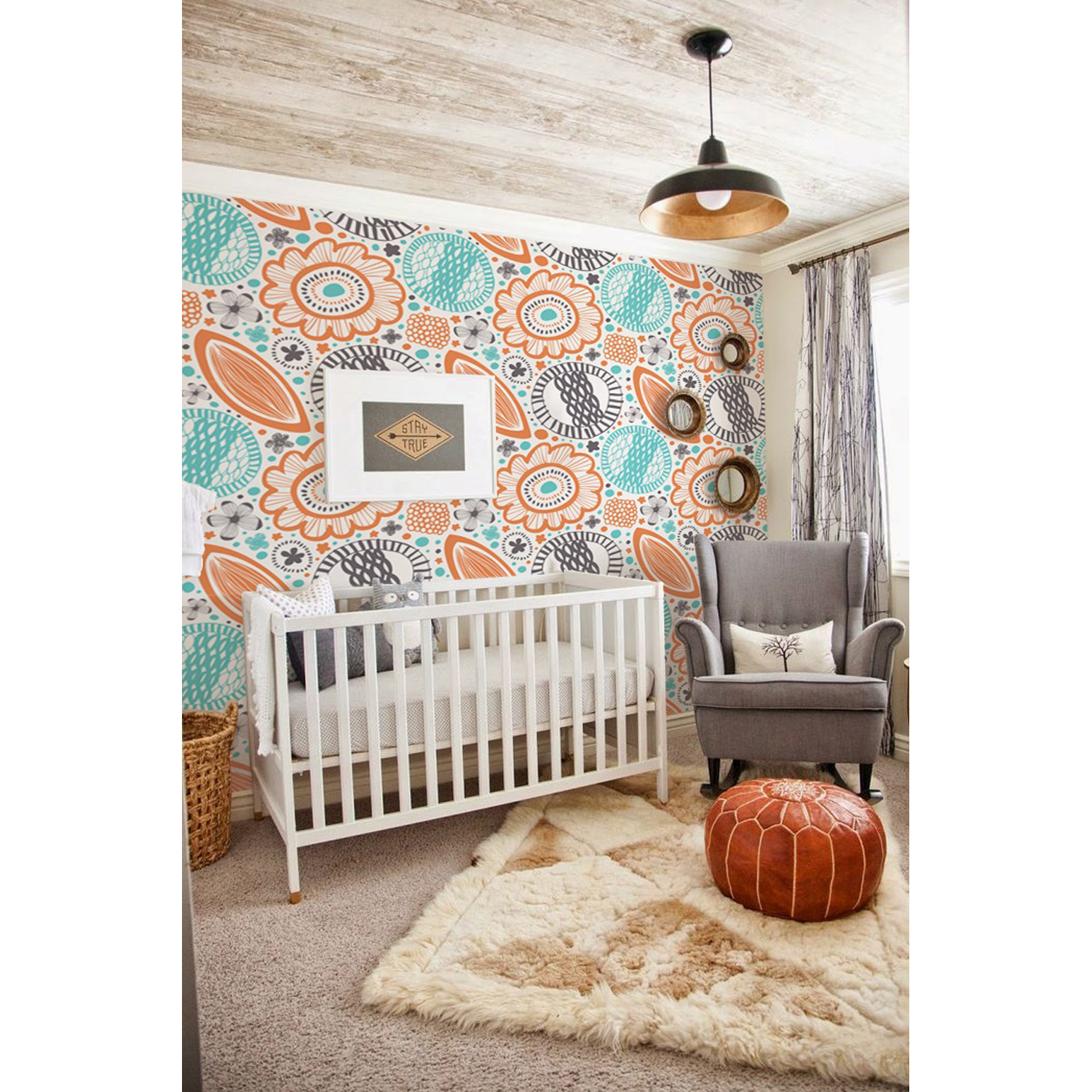 

Fototapeta do sypialni Pastelowe kwiaty 250x250 cm