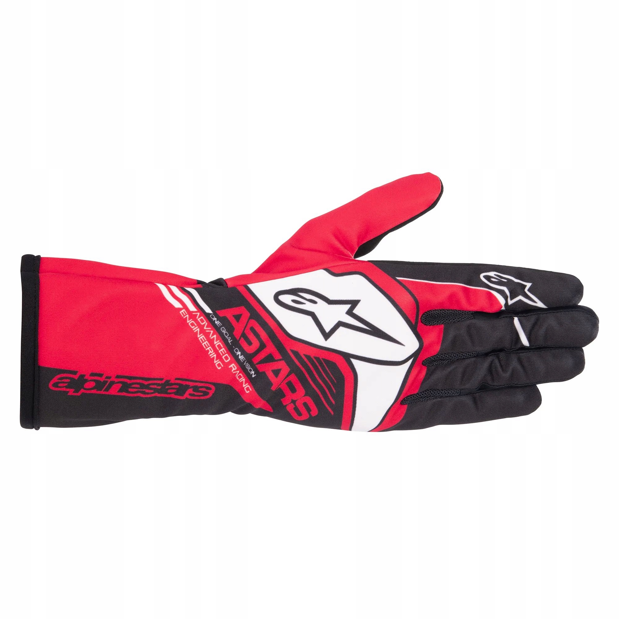 Rukavice Alpinestars Tech 1K Race v2 Corporate červeno-čierne veľ XXL