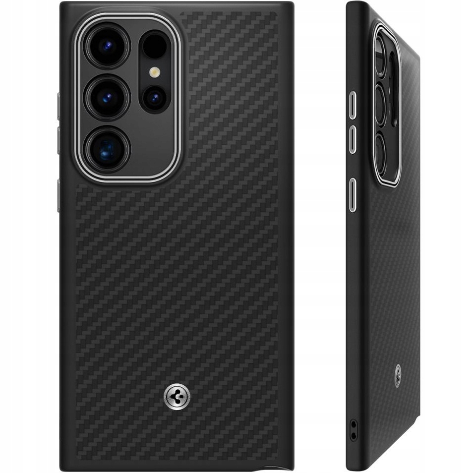 Pouzdro Spigen Enzo Aramid Pro Galaxy S24 Ultra 2x Sklo S Rámečkem Pro Montáž