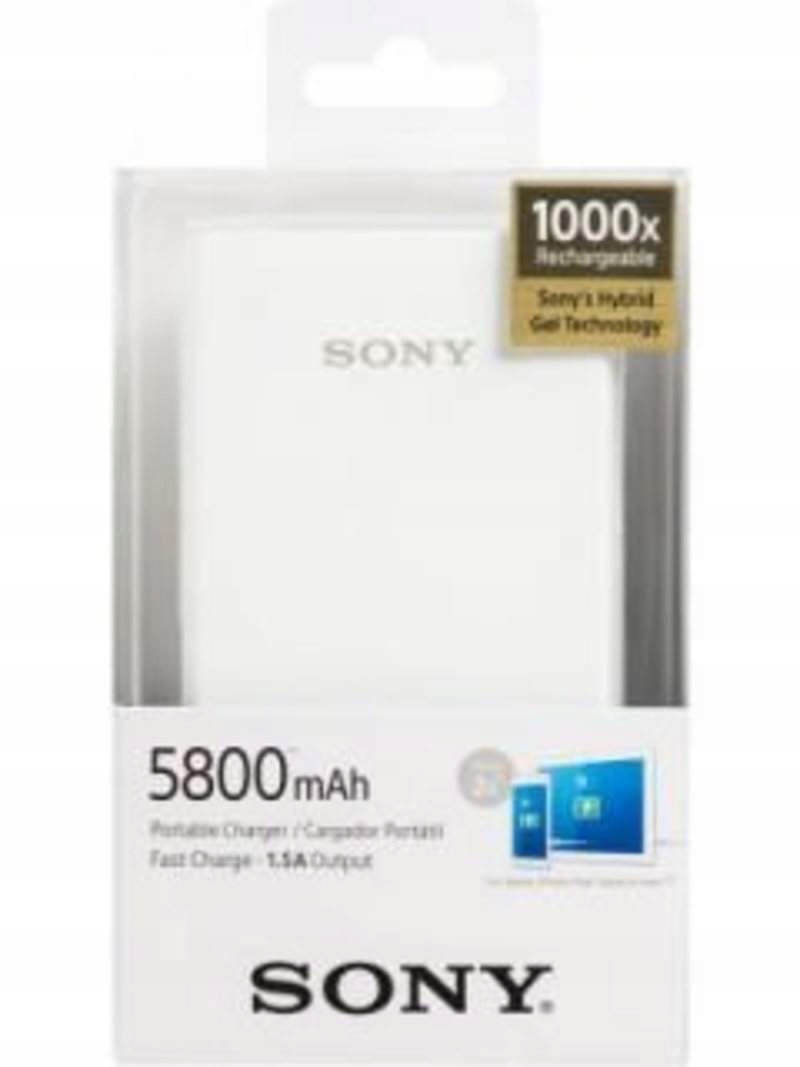 POWERBANK SONY CP-E6/W 5800 mAh BIAŁY Marka Sony